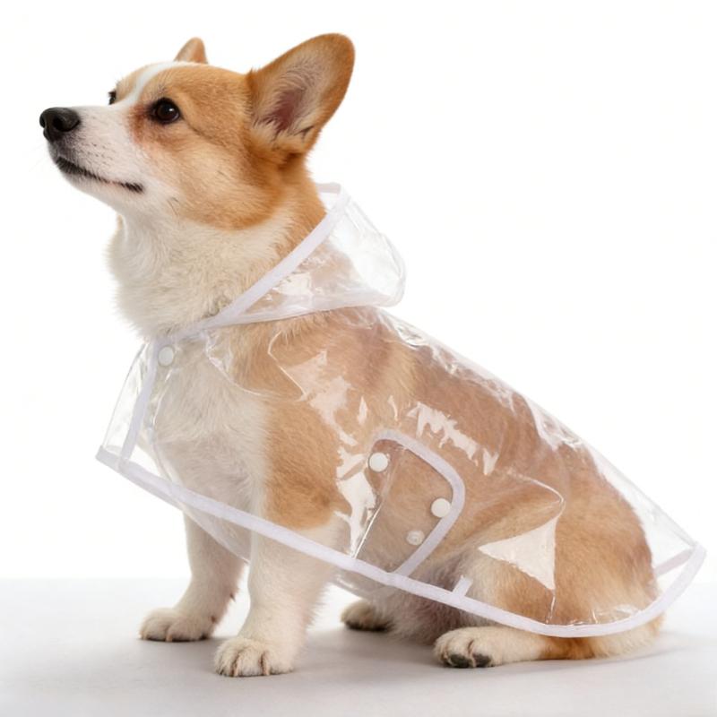 Waterproof Dog Rain Coat Cloak Belly Protection Outdoor Pet Jacket Windproof Lightweight Rainwear Small Puppy Teddy Shiba Walk