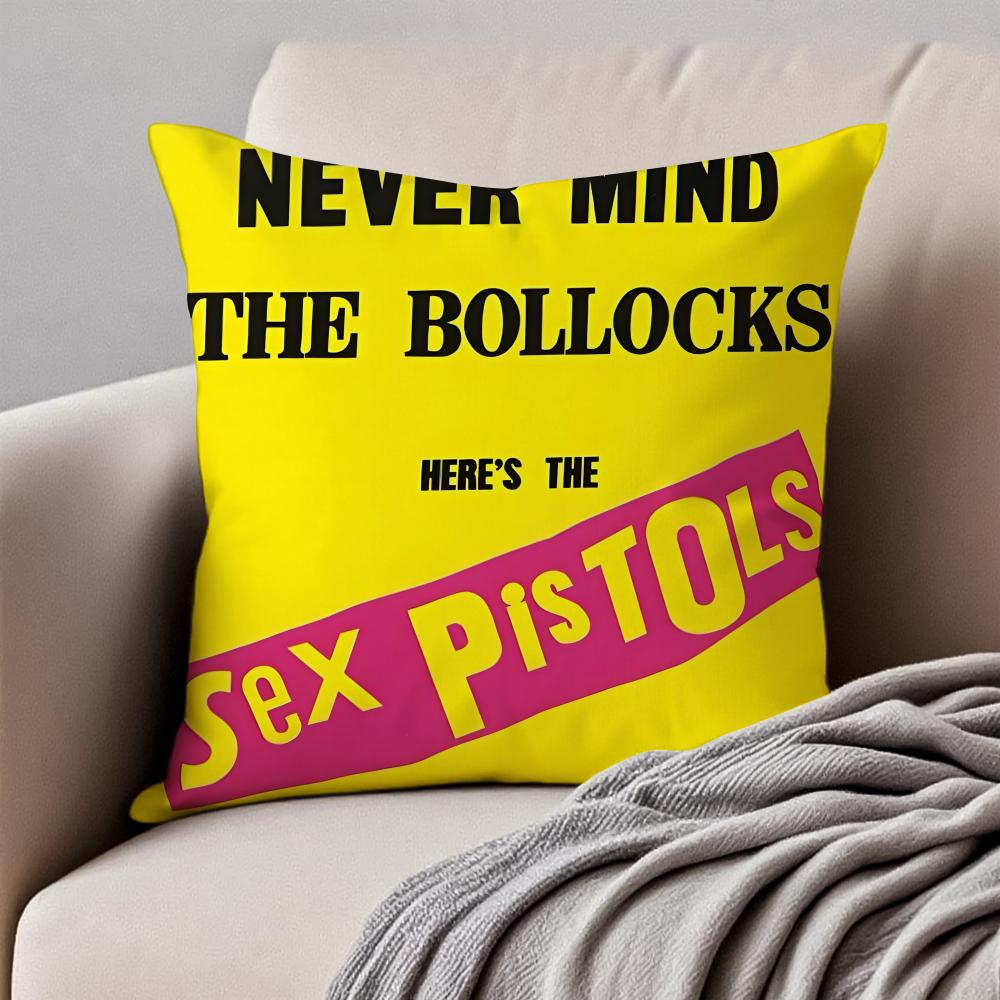 Punk Britische Rockband SSex PPistols Kissenbezug Kissenhülle Milbenschutz Unsichtbarer Reißverschluss Kurzer Plüsch Sofakissen