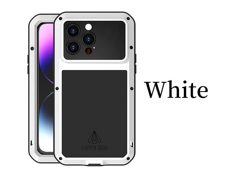 

Lovemei Original Powerful 360 Armor Heavy Duty Metal Tank Protection Case for iPhone 13 12 mini 14 15 Pro Max 14 Plus 11 SE2 SE3 iPhone 11 белый