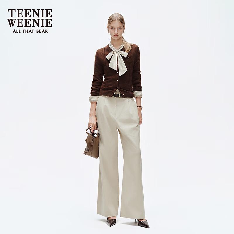 Teenie Weenie Women's High-Waisted Pleated Cocoon Trousers