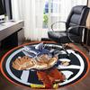 1PC Dragon Ball, Goku Office Round Rug Perfect for Office Non-Slip Backing, Decorative Floor Mat yy250916027