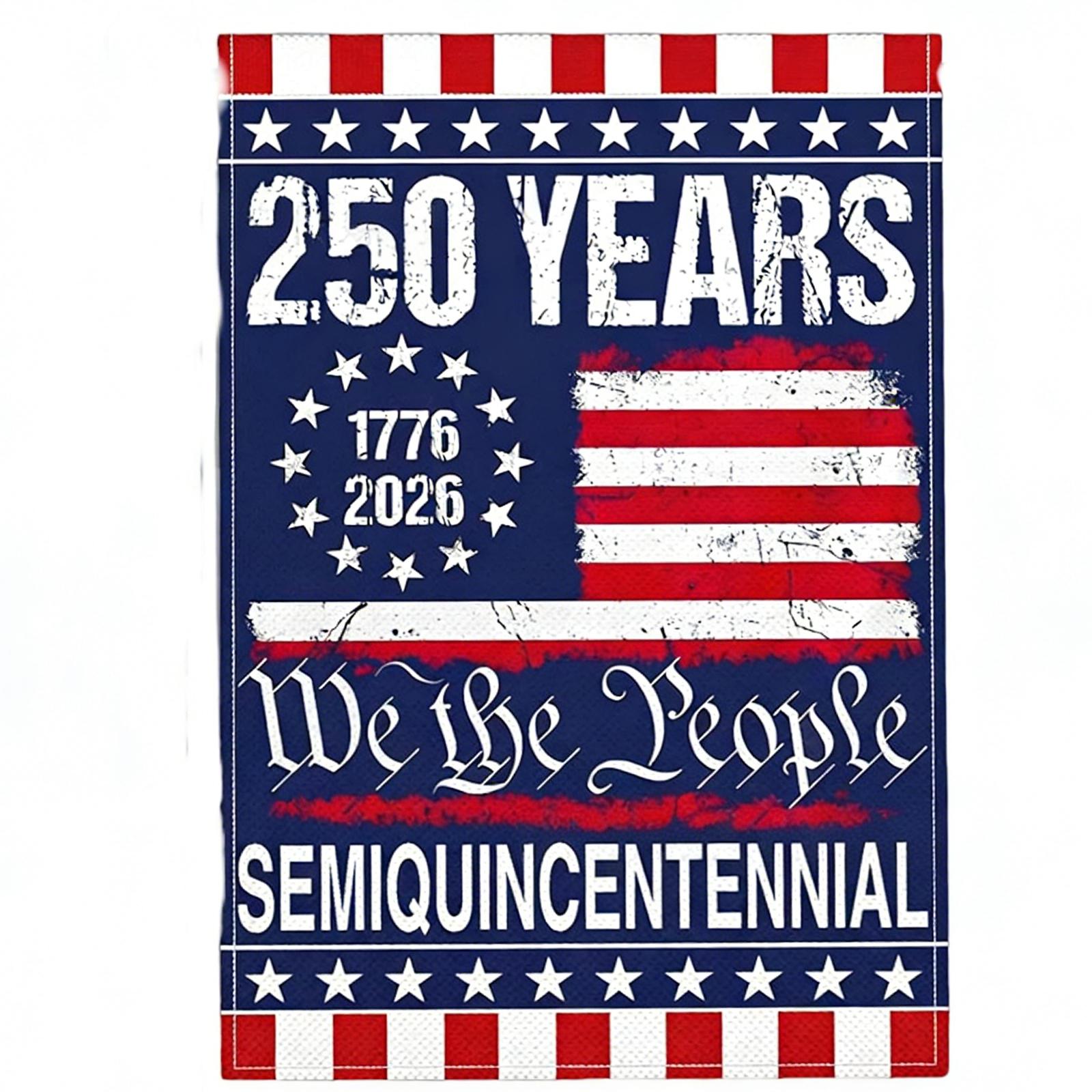 Decorative Garden Flag For The 250th Anniversary Of The United States One Size