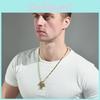 Stylish Unisex Titanium Steel Necklace With Unique Biohazard Design Perfect For Hip Hop And Streetwear Fashion