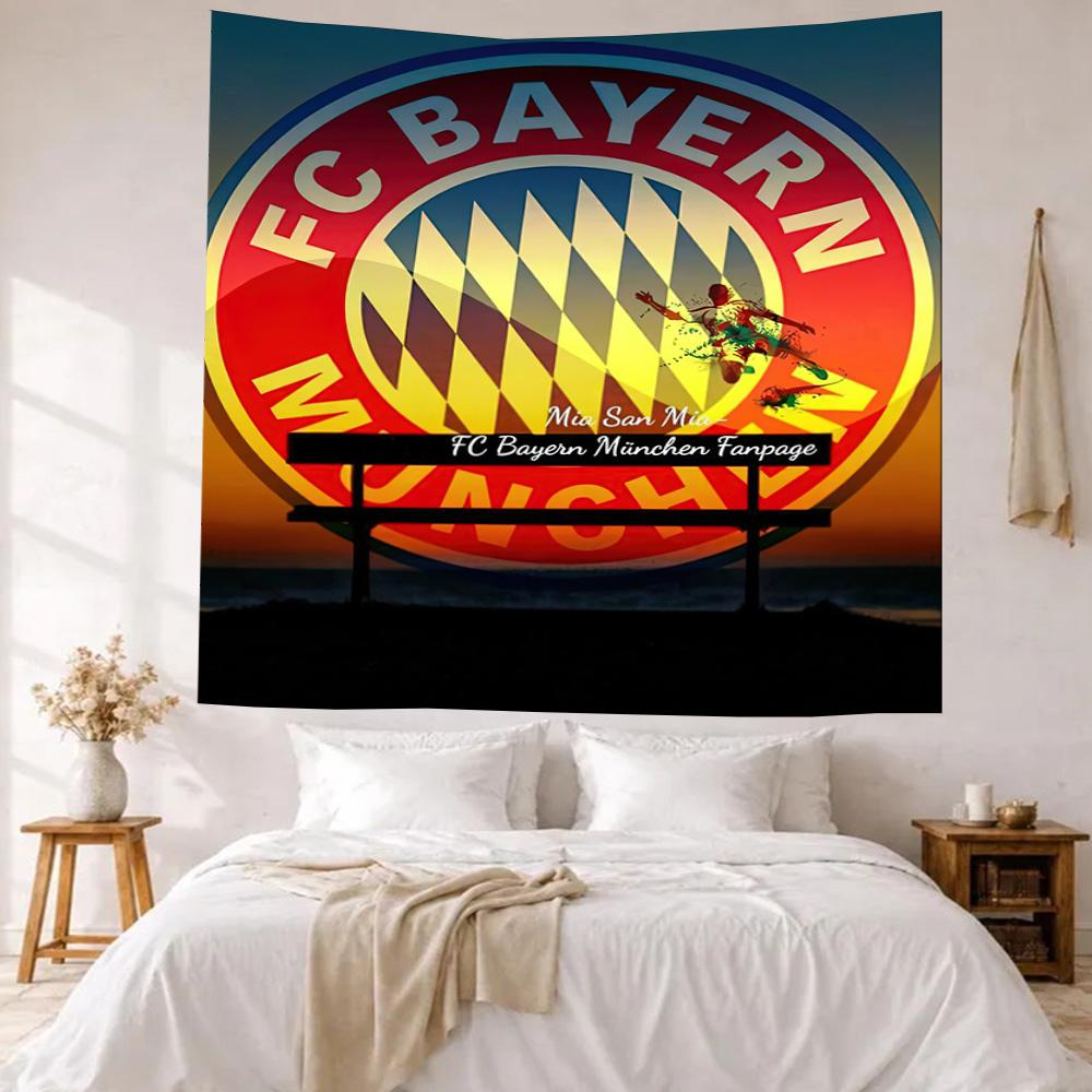 Bayern Munich Wall Decor Tapestry Art For Pet Memorial Birthdaywedding Party Backdrop Family Gift