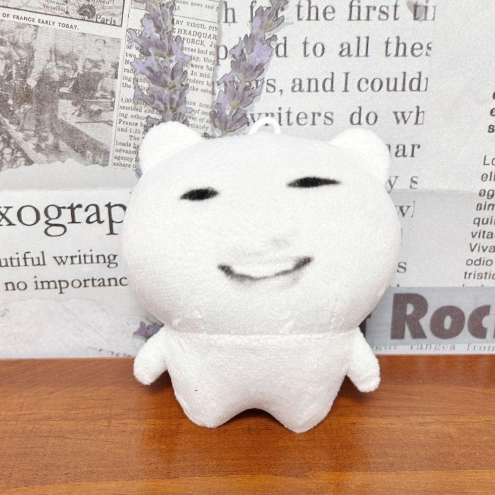 Bag Charm Expression Plush Keychain Hanging Ornament Expression Pendant Funny Plush Doll Car Keys