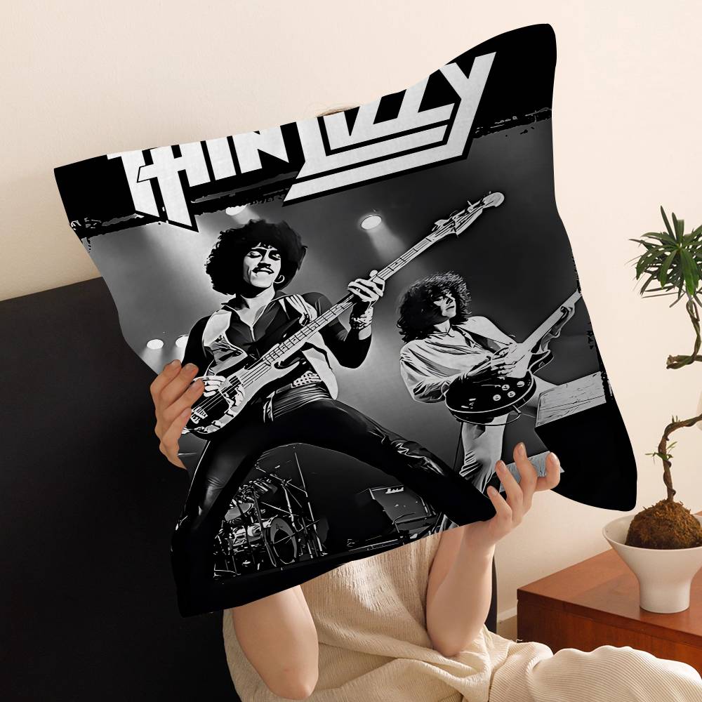 Rock Band T-Thin LizzyS Movie Cushion Cover Pillowcase Upholstery Sofa Throw Pillow Home Decor Pillowcas