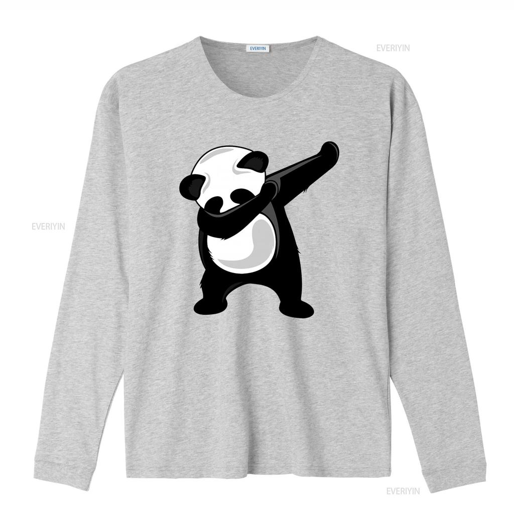 Dabbing Panda T Shirt for Casual Fashion vintage Washed Stretched Top For Everyday Wear Unisex fashion Soft designer clothes