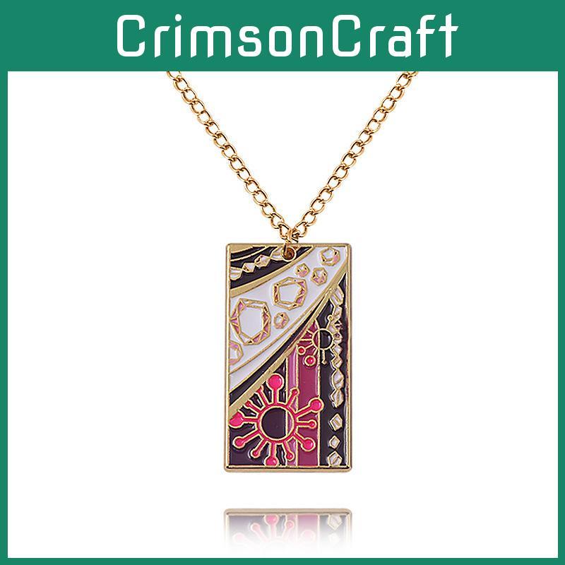 Demon Slayer Kimetsu No Yaiba Tomioka Giyuu Necklace With Pendant And Metal Chain For Cosplay Or Gift