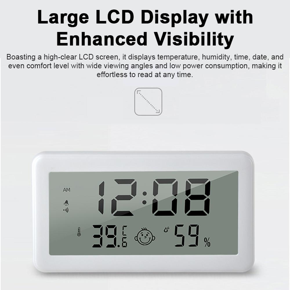 Digital Indoor Thermometer Hygrometer Home Accurate LCD Temperature Humidity Gauge Monitor with
