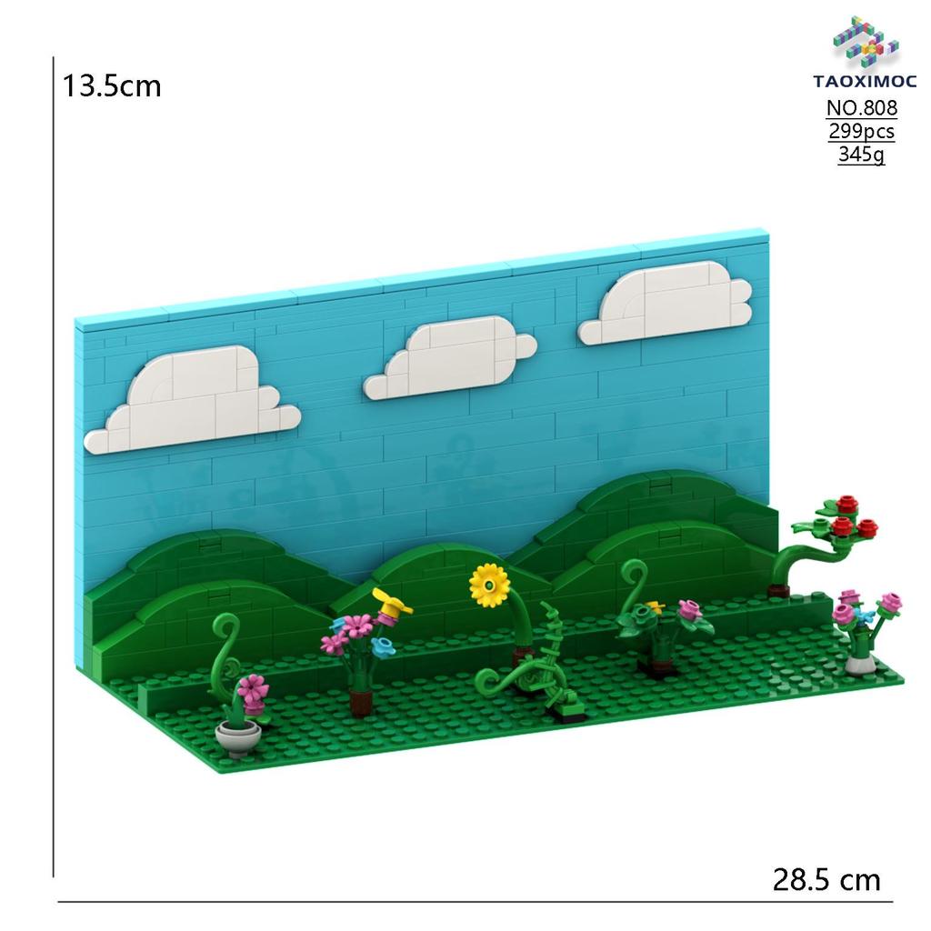 Cross New Rhythm Box Black Monster Music Game Building Block Toy Model