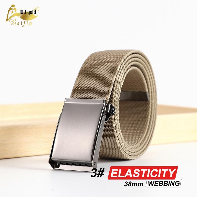 High Elasticity Knit Canvas Belt with Elastic Waistband - Fashionable and Comfortable