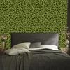 Olive and Lime Green Leather Wallpaper for Living Room and Bedroom 50x1000