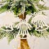 1 Bag Christmas Snowflake Ornaments Decoration Xmas Tree Pendant Christmas Candy Cane Bell Pendant