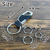 Keychain Carabiner Stylish Keyring Car Motorcycle Bicycle Key Hardware Convenient Leather Black [GoodKuru] One-touch