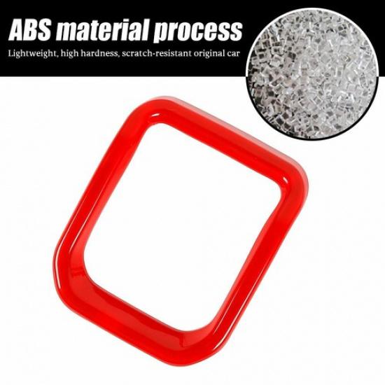 Red Front Grille Grill ert Cover Trim Frame For Jeep Compass +Accessories