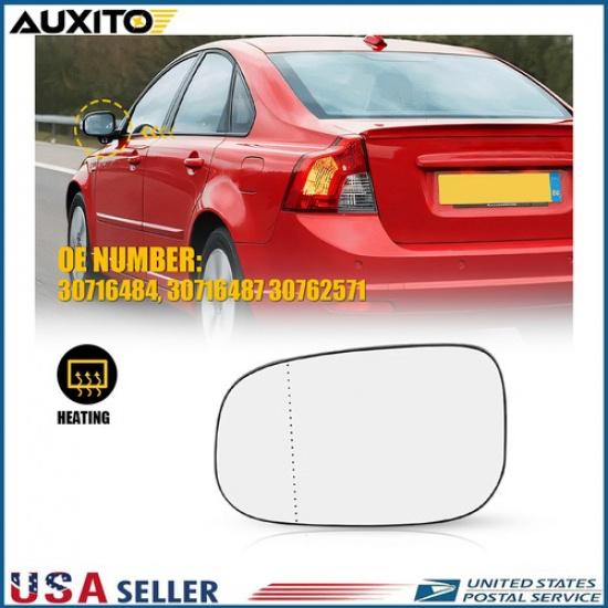 Car Left Side Heated Mirror Glass Replacement for Volvo C30 S40 S60 2007-2013