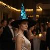 Sparkling Flip Sequin Hat Reversible Witch Hat, Sparkly Glitter Large Wizard Halloween Costume Party for Cosplay, Masquerade Unique