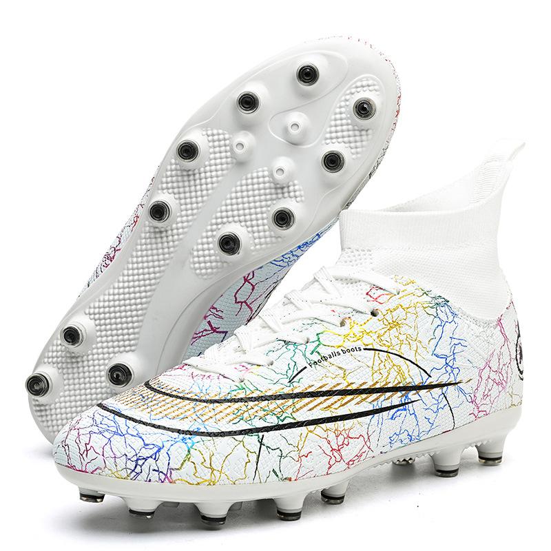 Top Breathable Football Shoes for Male and Female Students AG Long Nail TF Broken Nail Competition Shoes Hair Replacement Breathable New Style