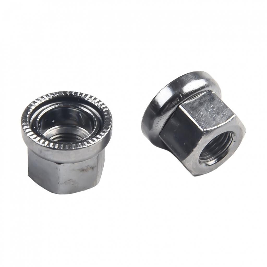 Nakrętki osi 2 szt. antypoślizgowe rowerowe M9/M10