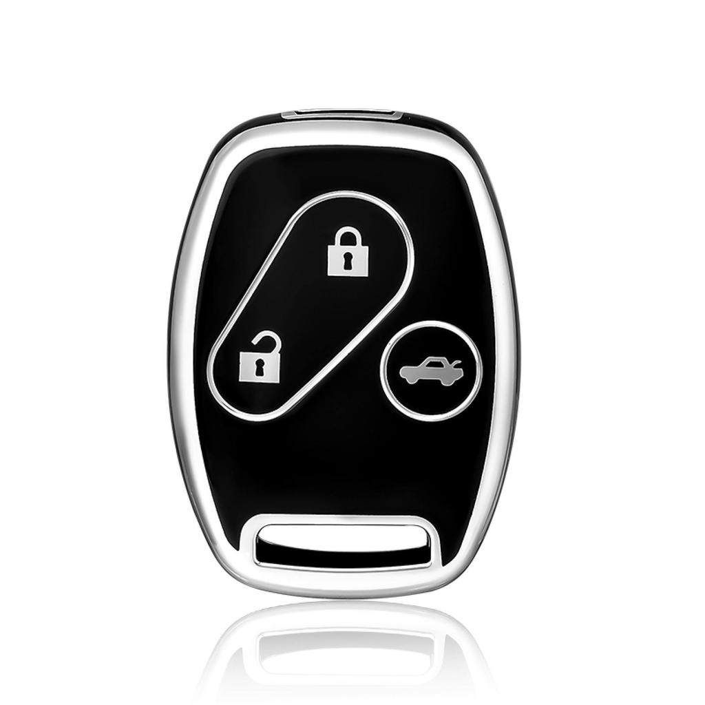 2/3 Buttons Soft TPU Car Key Case Cover for Honda Fit CIVIC JAZZ Pilot Accord CR-V Freed Freed Pilot StepWGN Insight Key Shell