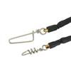 Rubber Speargun Shooting Line with Snap Swivel/Pigtail Swivel Spear Shockcord Spear Fishing Equipment for Avoiding Losing Catch