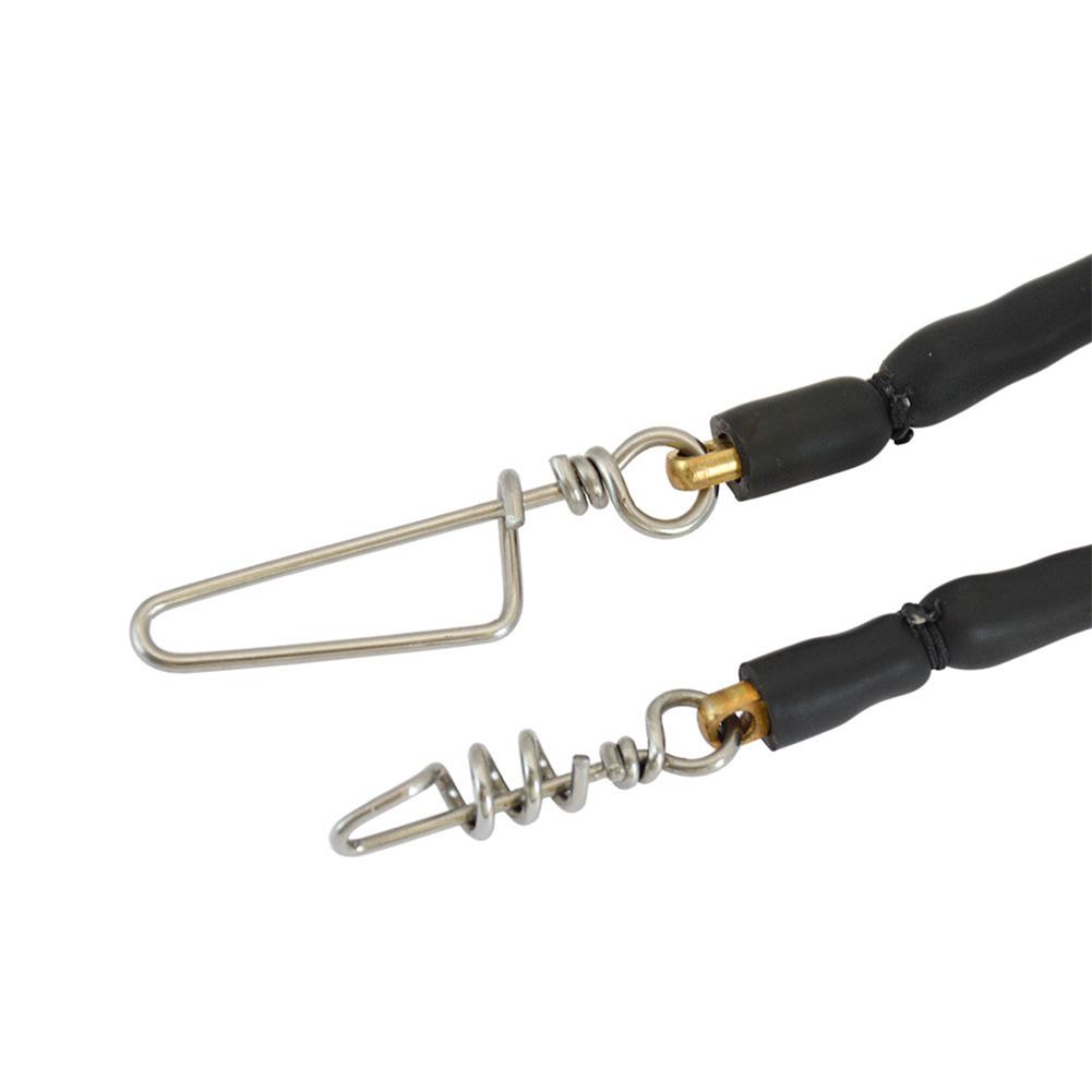 Rubber Speargun Shooting Line with Snap Swivel/Pigtail Swivel Spear Shockcord Spear Fishing Equipment for Avoiding Losing Catch