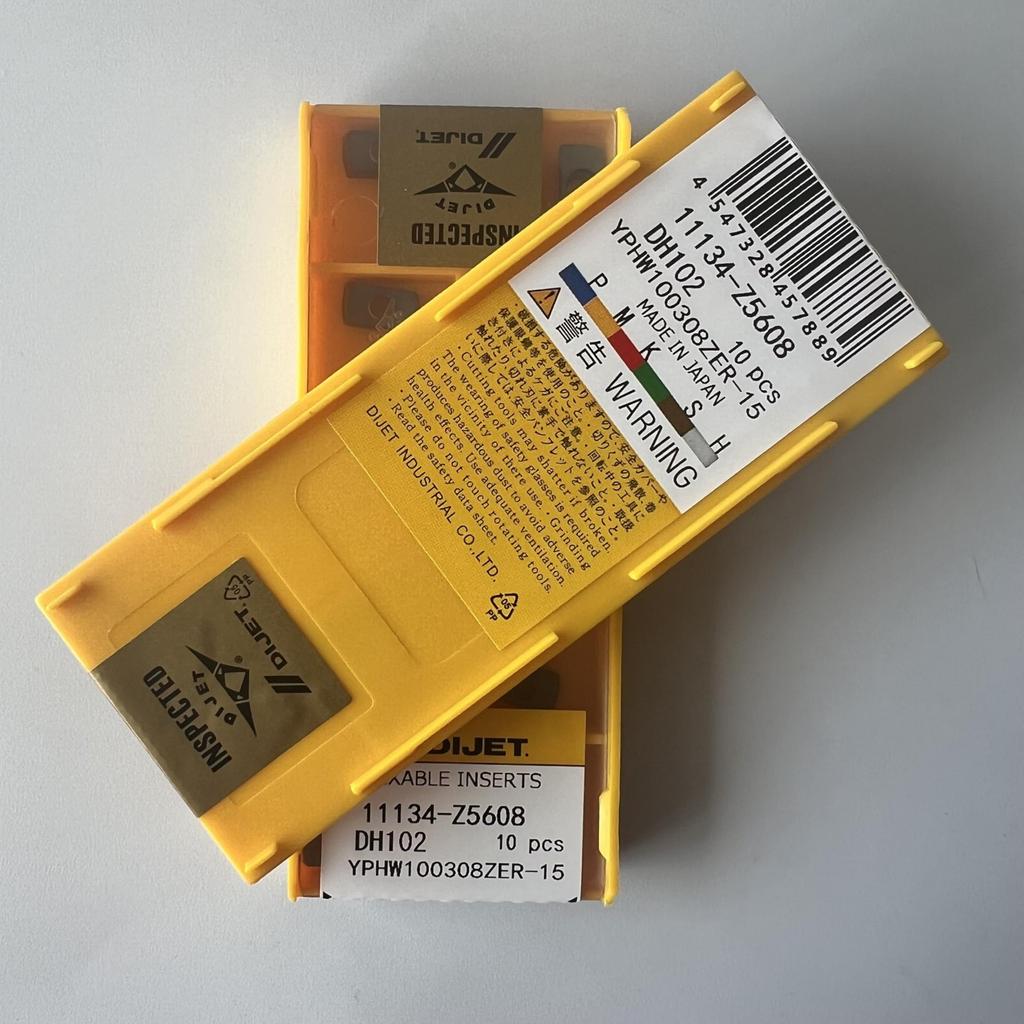 YPHW100308ZER-15 DH102 / Industrial indexable carbide inserts 10 Pcs