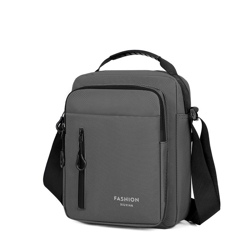 Solid Color Shoulder Bag Commuter Men's Bag Change Mobile Phone Crossbody Bag