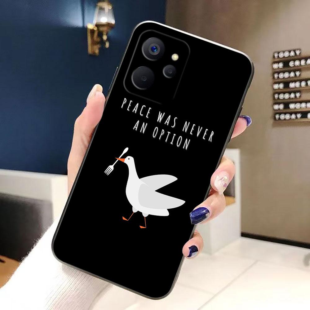 Cartoon Duck Goose Phone Case For Realme C75 C71 C65 C63 C55 C53 C35 C33 C30 C21 C11 7 6 5 GT NEO 2 NARZO 50 X50 50I Shell Case