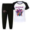 Children's Summer Sports T-shirt And Pants Two-piece Sportswear Set Short-sleeved Printed Clothing Suit