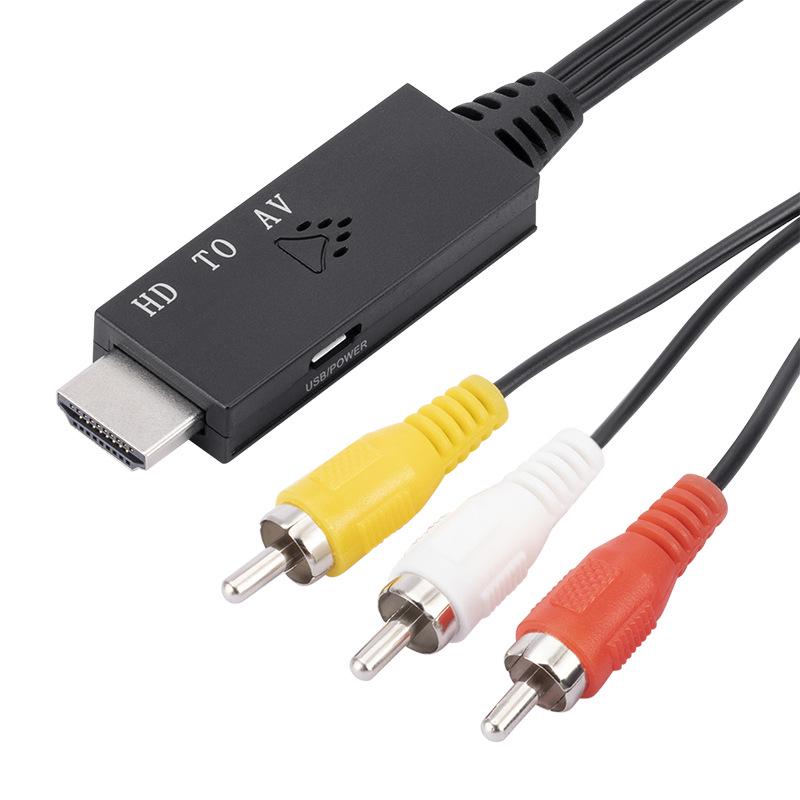 HDMI to AV Converter Cable: Cross-Border Projector/TV Compatibility with S-Video and AV Inputs