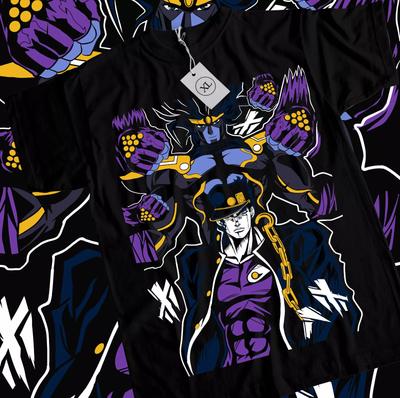 Jotaro Kujo-JoJo's Bizarre Tričko JoJo's Bizarre Adventure Anime Tričko Všechny Velikosti