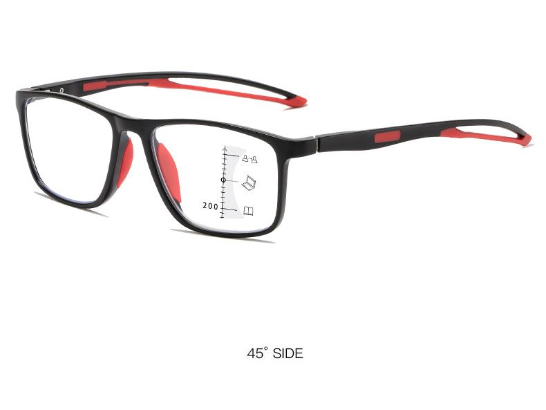 HD Multifocal Ultralight TR90 Reading Glasses: Anti-Slip, Anti-Blue Light, Sporty Design for Near & Far Vision