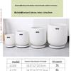 Zhihuiju Minimalist Large Round Resin Plant Pot for Indoor & Outdoor Use