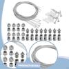 Ceiling Hanging Wire Cable Kit Aquarium Light Adjustable Mounting Hardware for Hotel