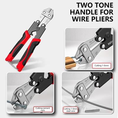 Mini Cortacadenas Ahorrador de Esfuerzo de 8 Pulgadas con Diseño Ergonómico Tenazas Cortacables y Cables Tijeras Herramienta Manual