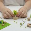 5Pcs Simulation Miniature Garden Scene Decor 1:12 Dollhouse Mini Potted Plants Green Plants Model Courtyard Accessories