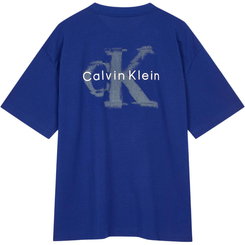 Calvin Klein Loose Fit Round Neck Drop Shoulder Short Sleeve T-Shirt Men Tops 4RAB806-C7K