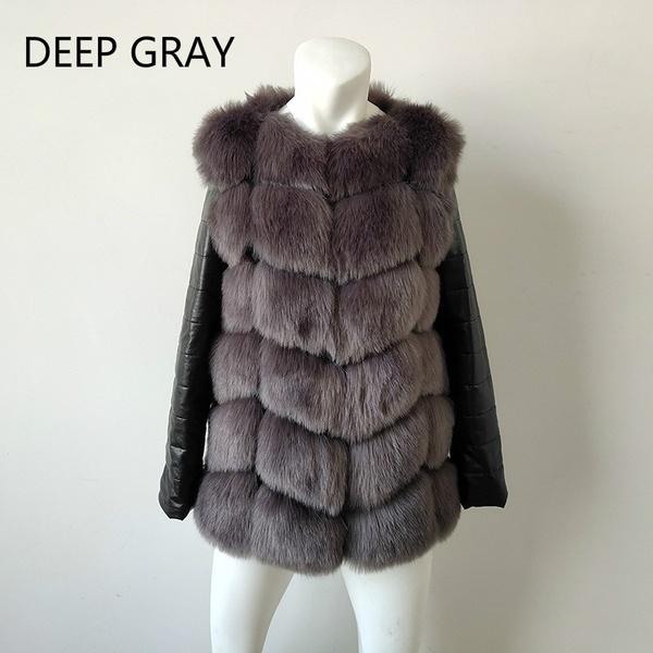Winter Ladies Fashion Faux Fur Coat Long Coat Large Size Winter Women Thick Faux Fur Coat
