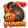 Cute Punch The Monkey Aesthetic Sticker Cartoon Plush Monkey Stickers Home Decorat For Diy Handwork Mobile Phone Case Scrapbook