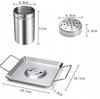 Stand with tray for roasting chicken, turkey, goose, duck, grill grate