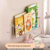 Punch-Free Wall-Mounted Acrylic Bookshelf for Children's Picture Books