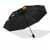 1pc Feline Flame Automatic Open/close, All-Season Portable Folding Cute Umbrella, Travel, Everyday, Formal Events068