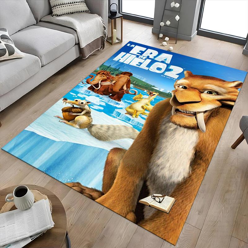 Ice Age Continental Drift Carpet For Playroom Bedroom Living Room Sofa Home Decorkids Game Area Rug Nonslip Floor Mat