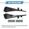 1 Pair Front Windshield Wrap Corner Trim Compatible for Nissan Rogue 2014-2020, Durable Plastic Black Left Right Windshield Wiper Cover