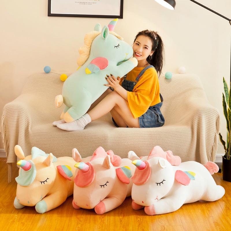 Unicorn doll rainbow angel unicorn plush toy sleeping pillow doll gift
