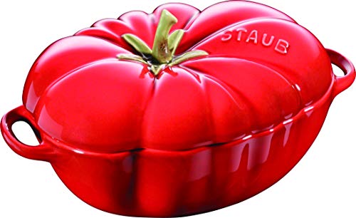 

Staub Ceramic Tomato Cocotte, 12cm, Cherry, Heat-Resistant, Microwave-Safe (Official Japanese Product) 40511-855