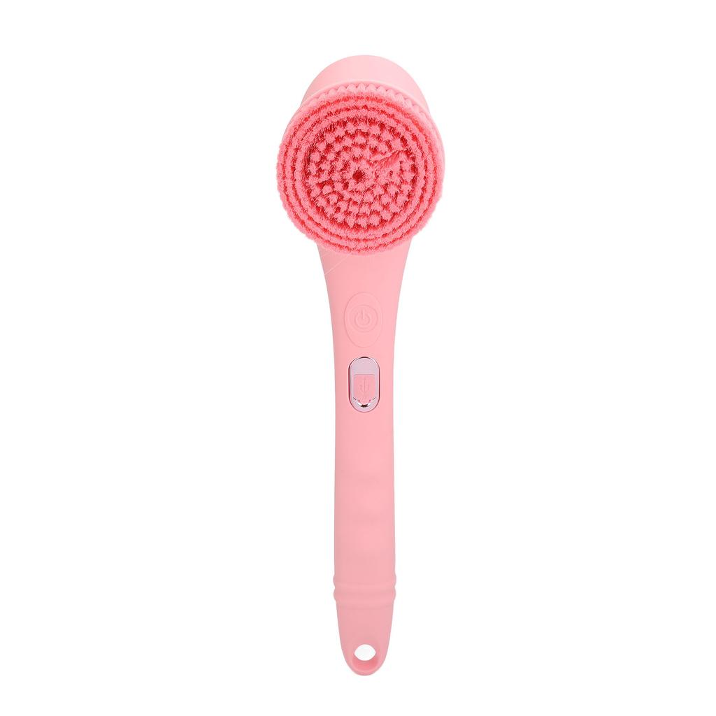 Electric Shower Brush Set Long Handle Waterproof Remove Dead Skin Body Cleansing Scrubber with 3