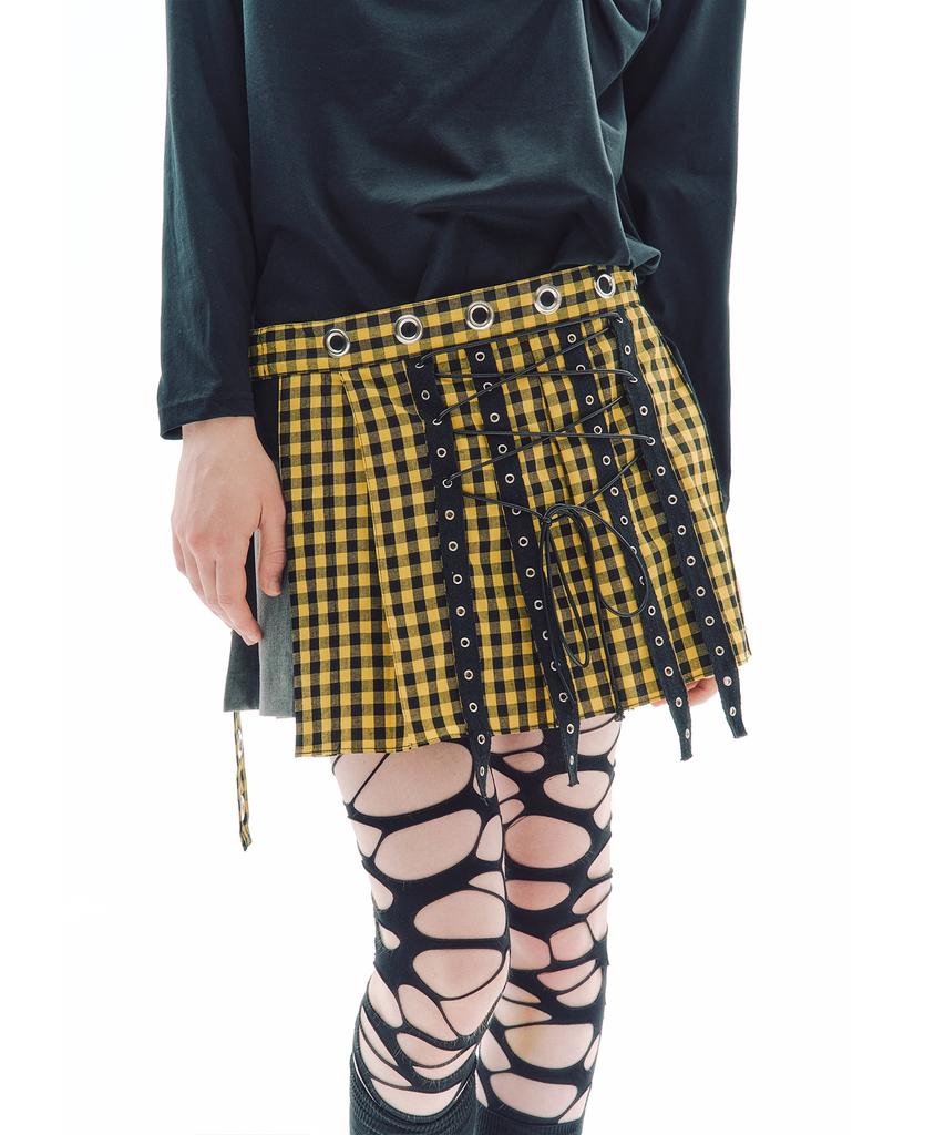 Trip Shop Trip Belt Check Skirt