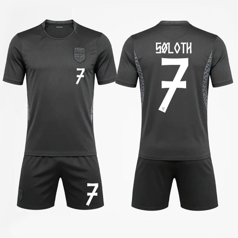2026 Norway national team Haaland football suit set adult S-5XL match away sports suit jersey football suit t shirt and short